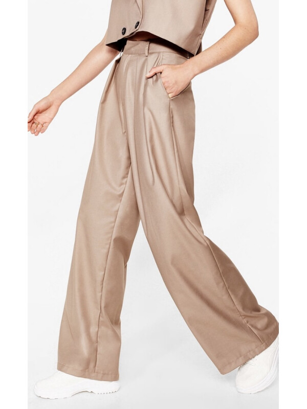 Pantaloni cu talie înaltă Nasty Gal 