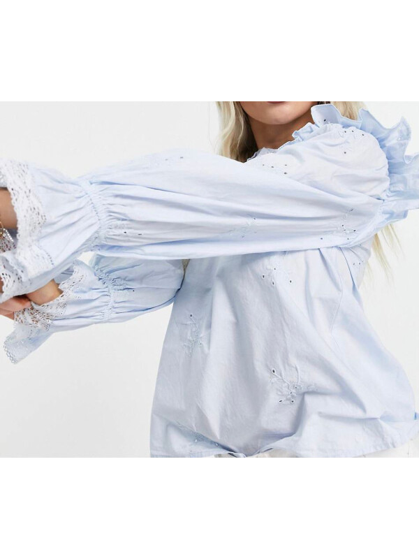 BLUZA CU MANȘETE CU ELASTIC 