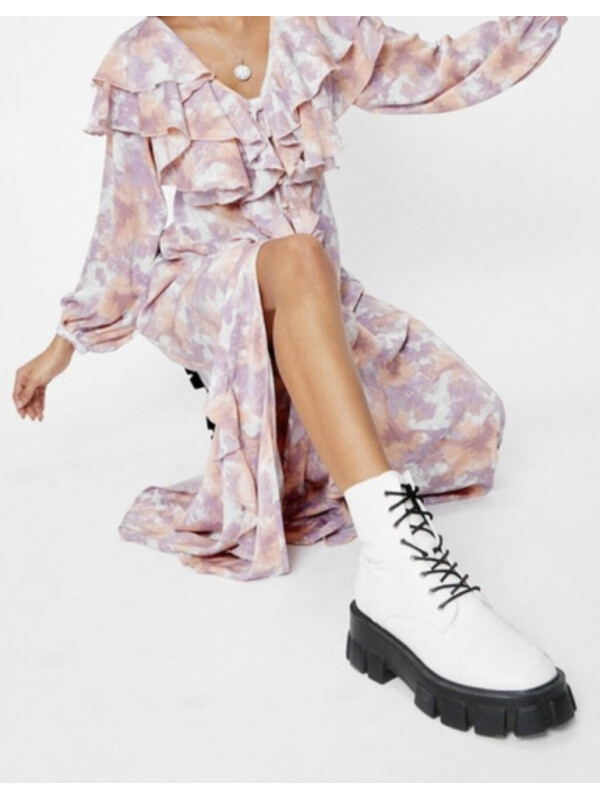 Rochie midi cu imprimeu Nasty Gal