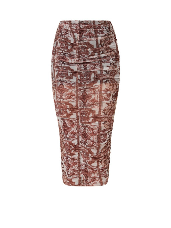 FUSTA CU IMPRIMEU MARO