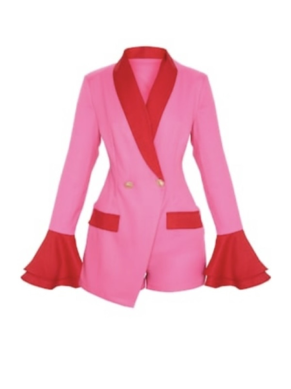 SALOPETA ROZ CU MANECI 