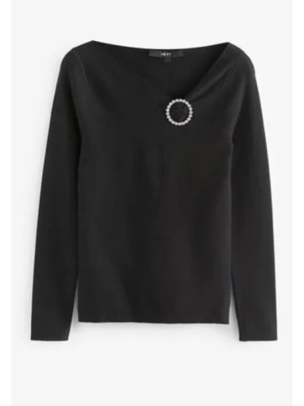 PULOVER CU BROȘĂ ȘI PIETRE DECORATIVE NEXT