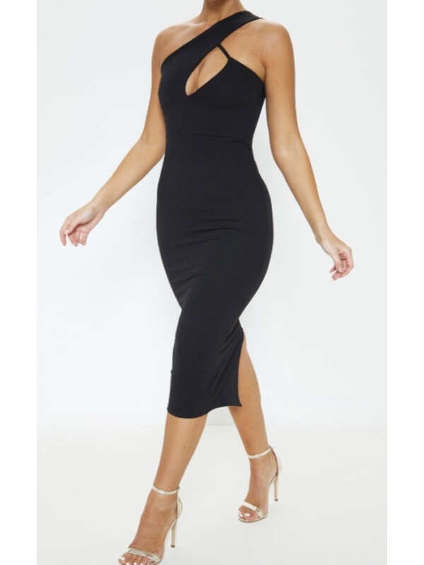 ROCHIE MIDI NEGRA CU UN UMAR 