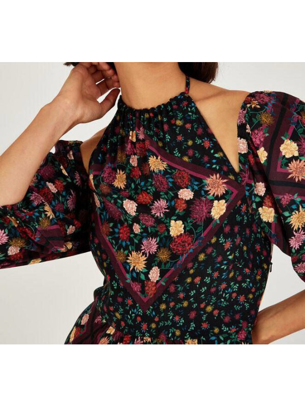 Rochie midi Sanvi cu imprimeu-Multicolor-44