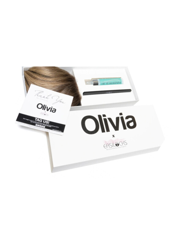 EXTENSII Olivia X Easilocks Straight & Wavy - Maro Mediu Ombre
