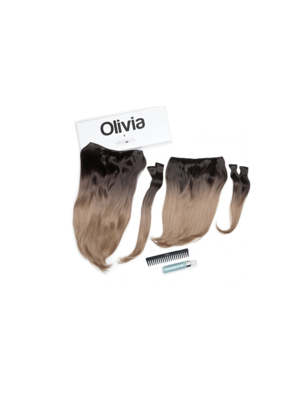 EXTENSII Olivia X Easilocks Straight & Wavy - Maro Mediu Ombre