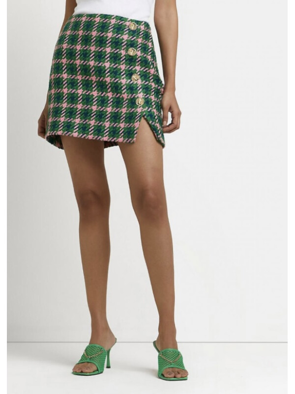 FUSTA CU ȚESĂTURA BOUCLE