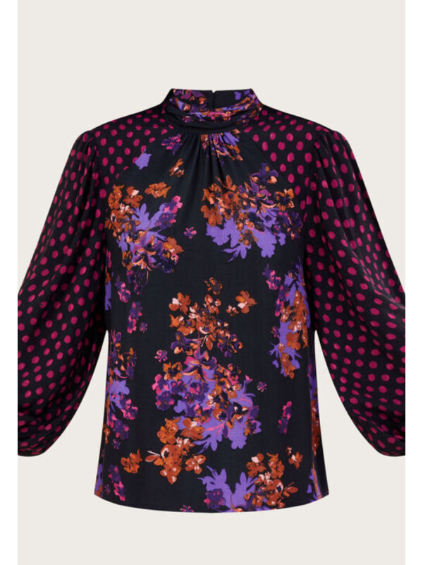 Bluza Kiera cu imprimeu floral,din viscoza sustenabila