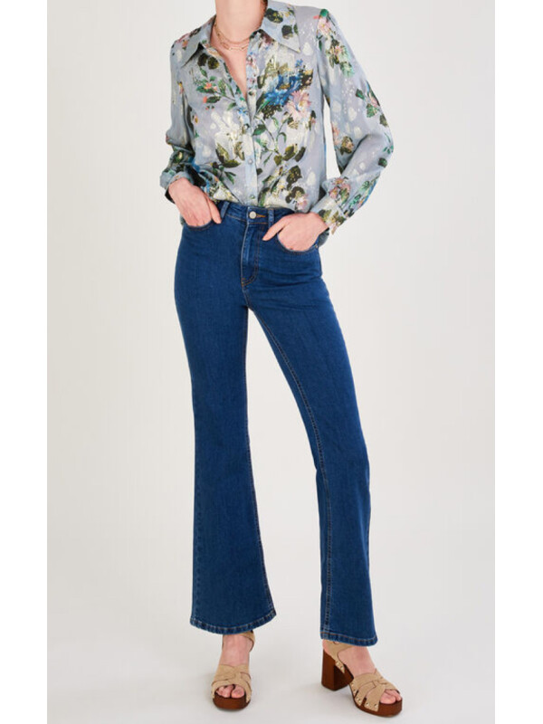 Bluza Vinnie cu imprimeu floral gri-Monsoon-Gri-46