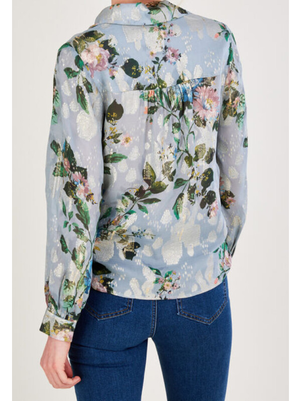Bluza Vinnie cu imprimeu floral gri-Monsoon-Gri-46
