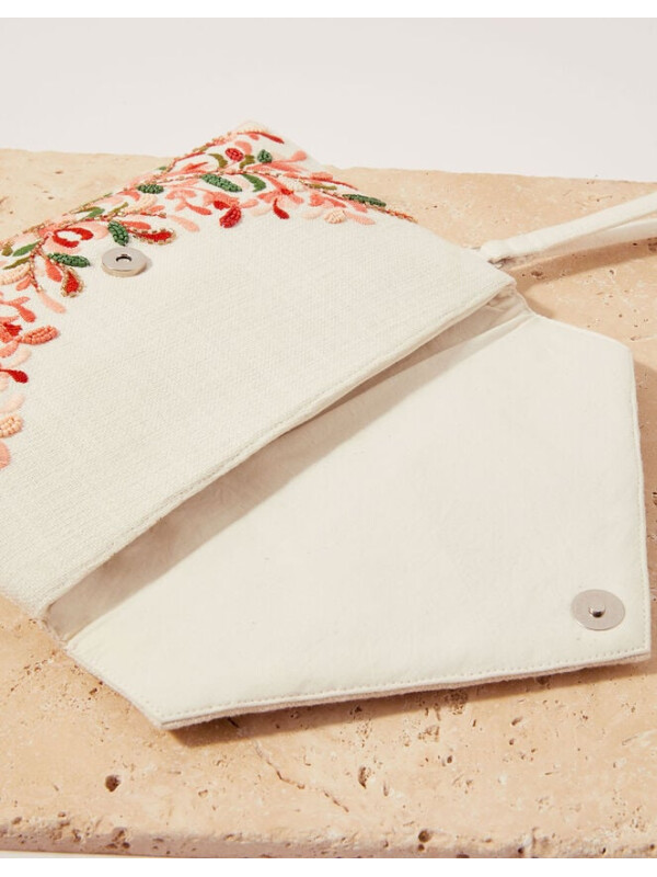 Clutch tip plic brodat cu mărgele-Monsoon-Multicolor-UNIVERSALA