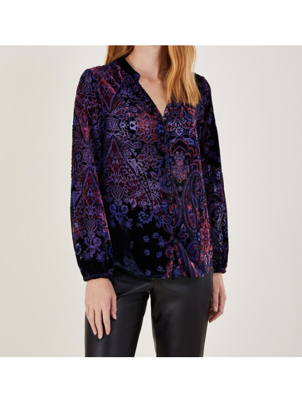 Bluză Paisley Devore mov-Monsoon-Mov-38