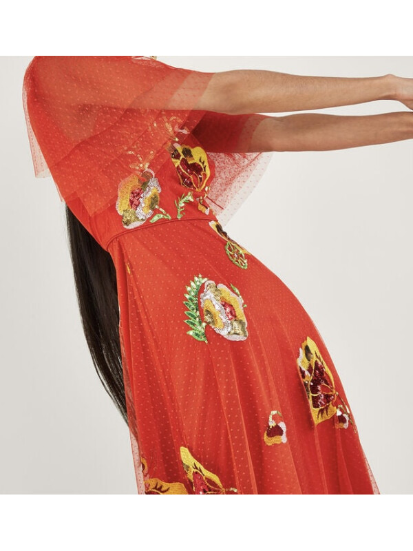 Rochie midi Claudia-Monsoon-Rosu-40-New