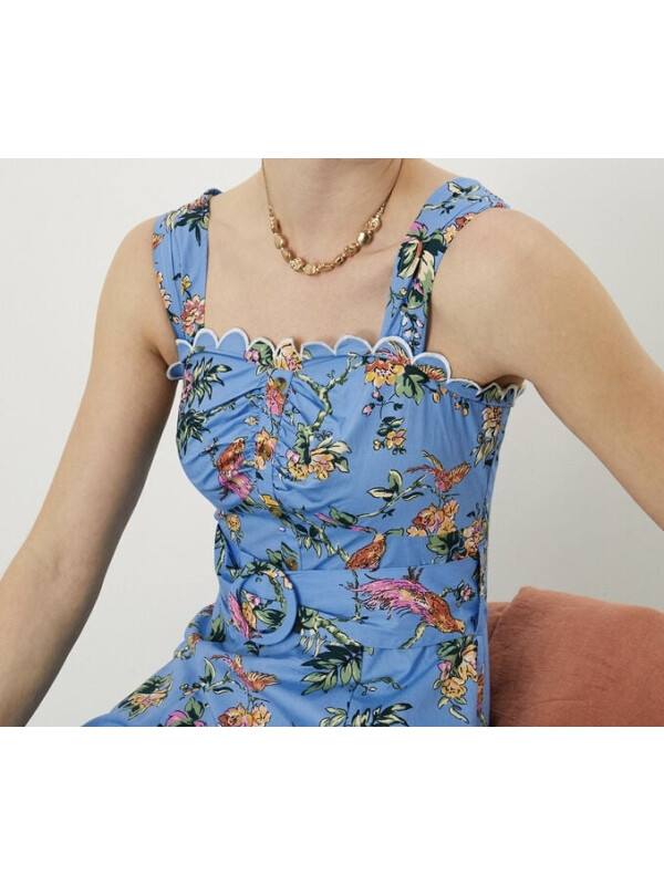 Rochie Pushka cu curea din popelin din bumbac