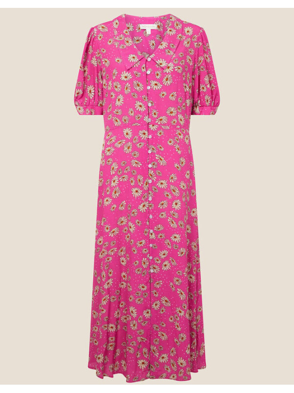 Rochie cămașă florală Sonya roz