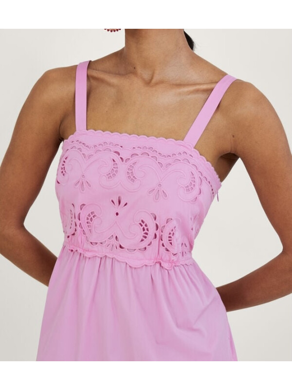 Rochie Cirilla cu detalii tăiate, roz. -Roz-42