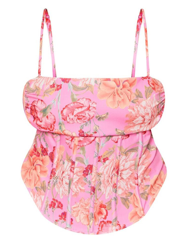 CORSET CU IMPRIMEU FLORAL