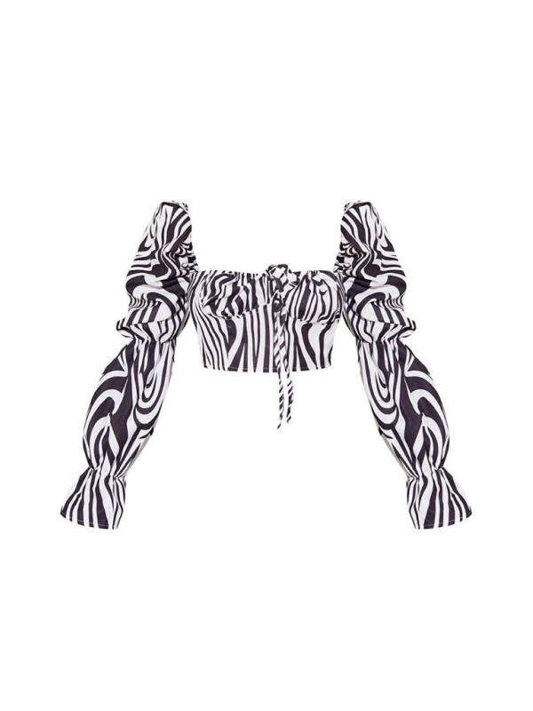 TOP CU IMPRIMEU ZEBRĂ