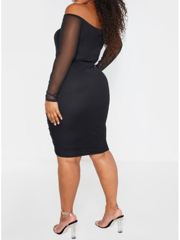 ROCHIE CU MÂNECI TRANSPARENTE 