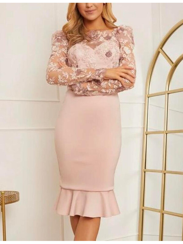 ROCHIE CU MÂNECI BUFANTE BRODATE