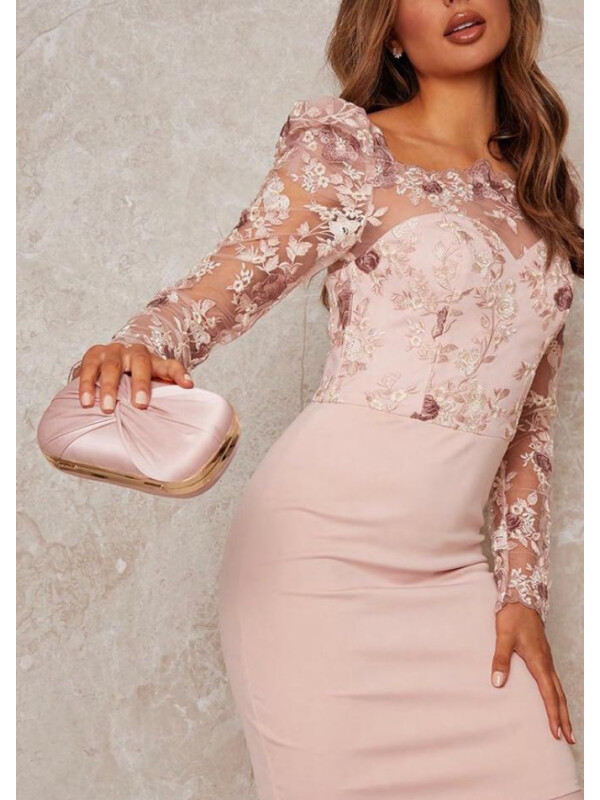 ROCHIE CU MÂNECI BUFANTE BRODATE