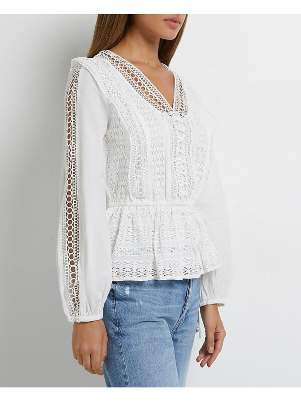 BLUZĂ DANTELĂ ALBĂ