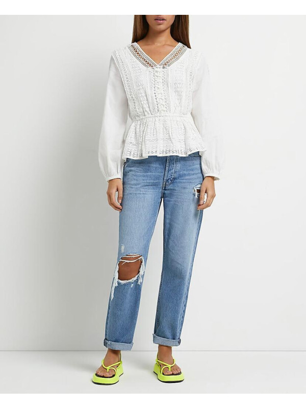 BLUZĂ DANTELĂ ALBĂ