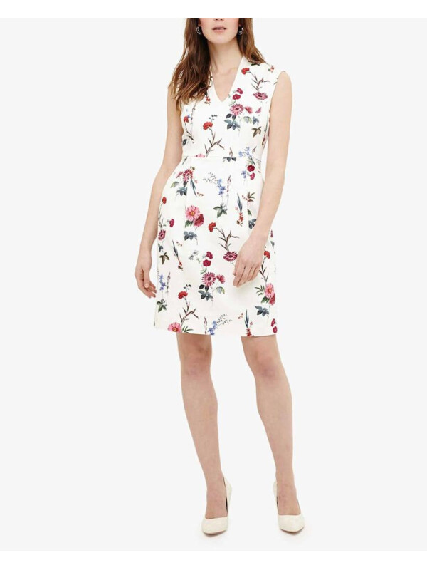 ROCHIE ALBĂ CU FLORI 