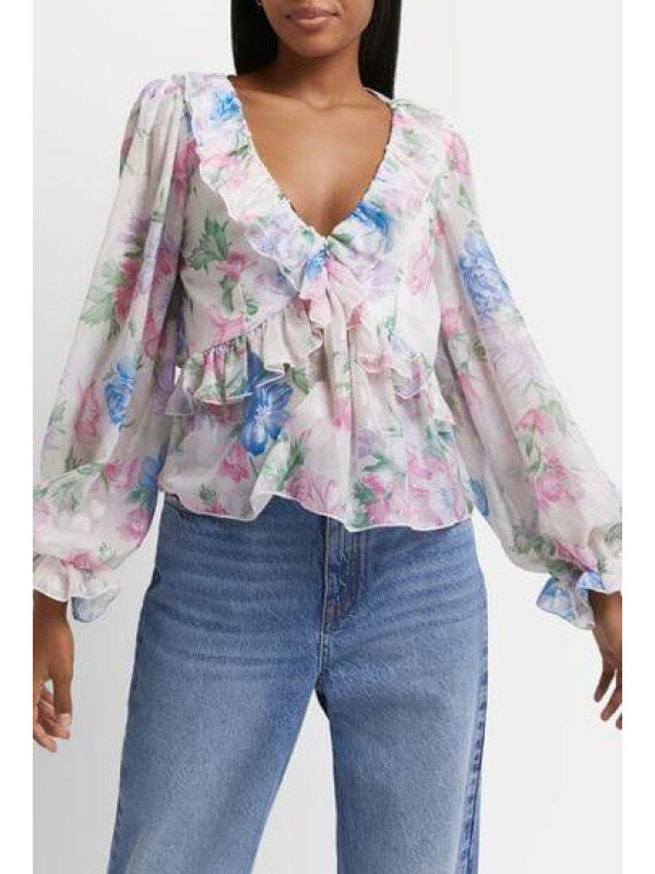 BLUZĂ CU IMPRIMEU FLORI
