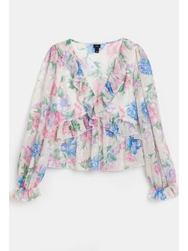 BLUZĂ CU IMPRIMEU FLORI