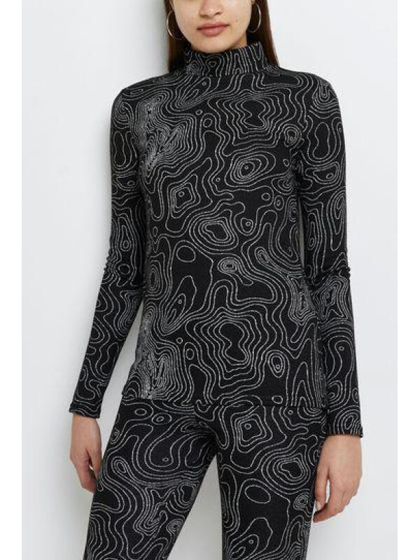 BLUZA CU IMPRIMEU ALB