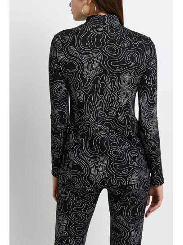 BLUZA CU IMPRIMEU ALB