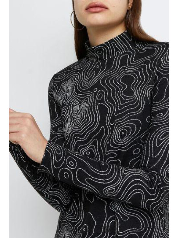 BLUZA CU IMPRIMEU ALB