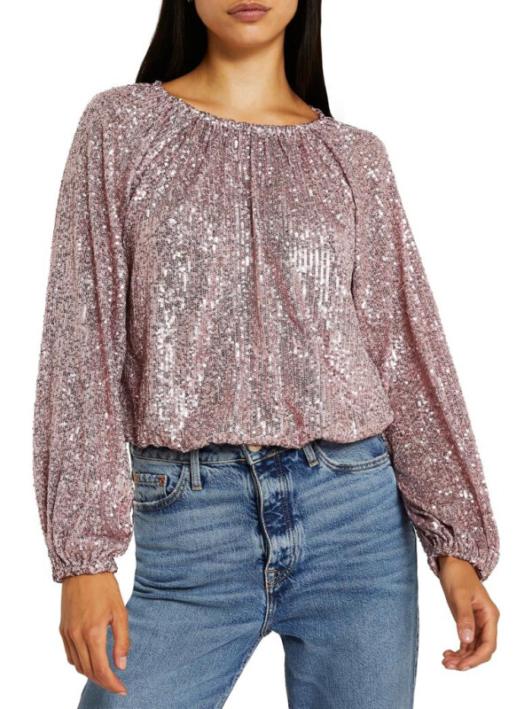 BLUZA CU PAIETE RIVER ISLAND