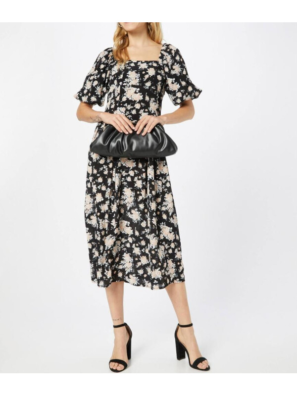 ROCHIE CU IMPRIMEU FLORAL SI DECOLTEU