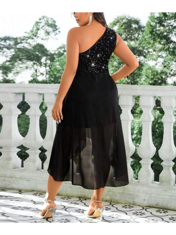 ROCHIE ASIMETRICA CU PAIETE