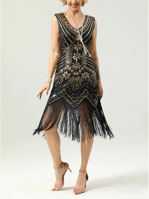 ROCHIE CU PAIETE SI STRASURI AURII