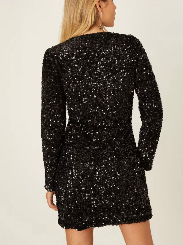 ROCHIE MINI CU DETALIU DANTELA SI PAIETE