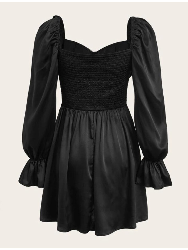 ROCHIE NEAGRA CU MANECI SHEIN