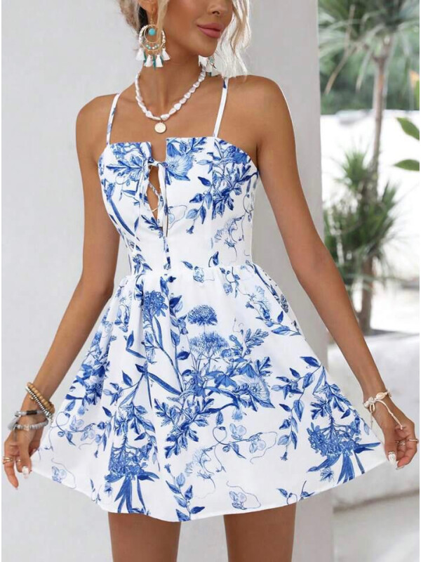 ROCHIE CU IMPREU FLORAL