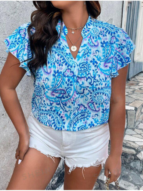 BLUZA CU MANECA FLUTURE