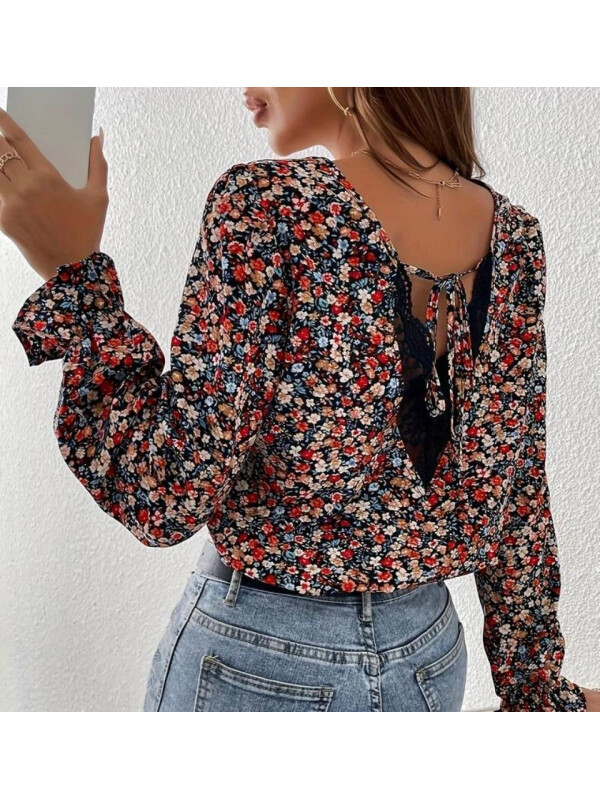 BLUZA CU DECOLTEU IN V