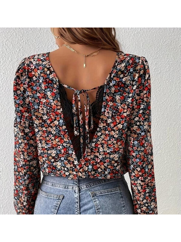 BLUZA CU DECOLTEU IN V