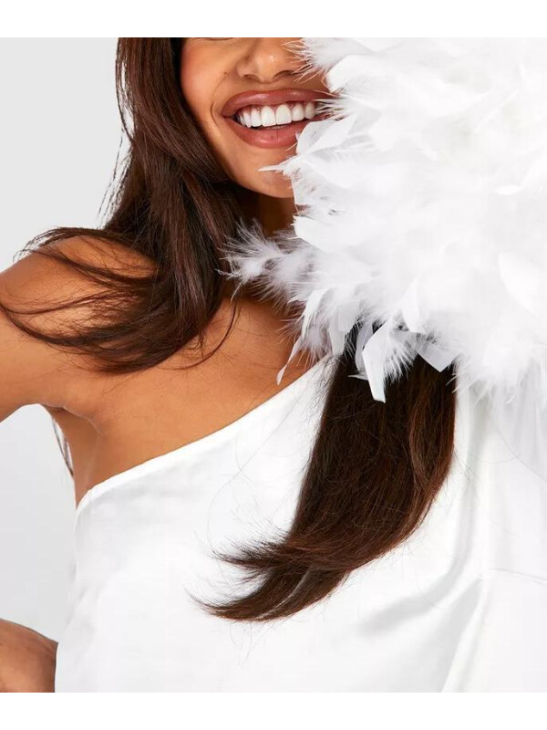 ROCHIE MINI CU PENE UN SINGUR UMAR