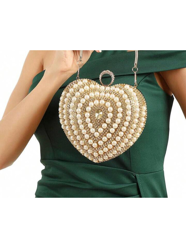 CLUTCH CU PERLE SI PIETRE