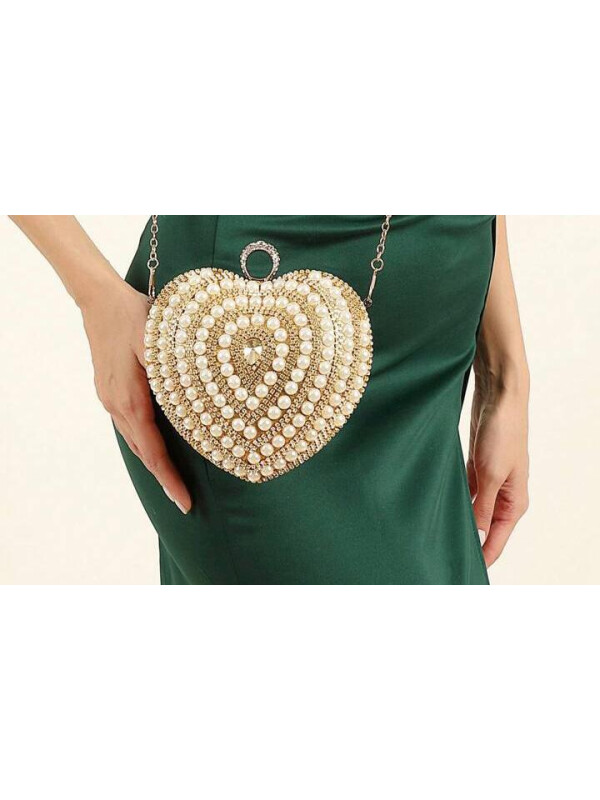 CLUTCH CU PERLE SI PIETRE