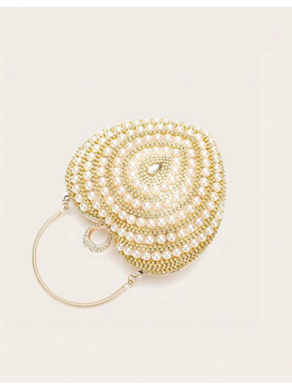 CLUTCH CU PERLE SI PIETRE