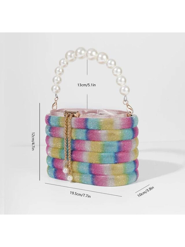 GEANTĂ TIP CLUTCH-MULTICOLOR