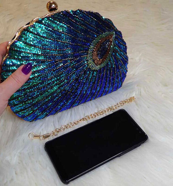 CLUTCH CU PAIETE ȘI LANȚ-UNIVERSALA