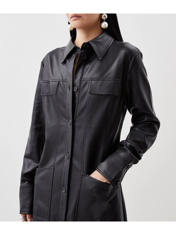 PALTON OCCIDENTAL DIN PIELE ARTIFICIALA-M